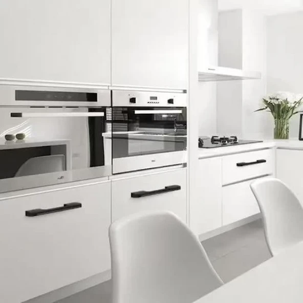 Marelli VENTO BLACK siyah 128 mm mobilya dolap kulbu - Resim 4