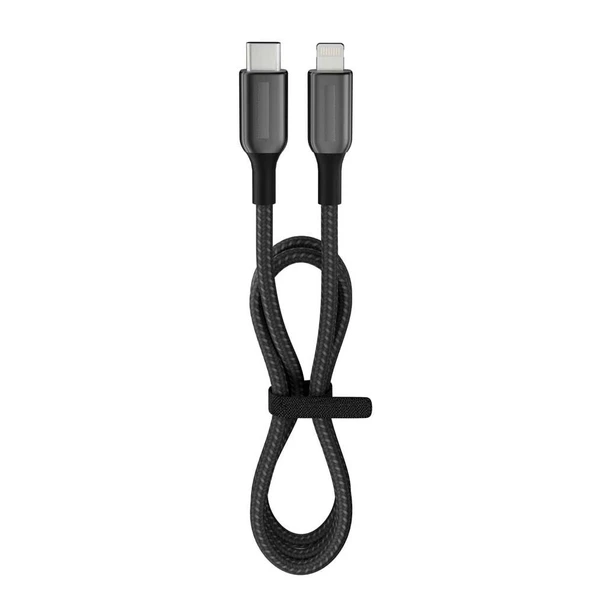 27 Watt 3A Usb-C To Lighning 2M Hızlı Şarj Kablosu Siyah FC42 ürün görseli 1