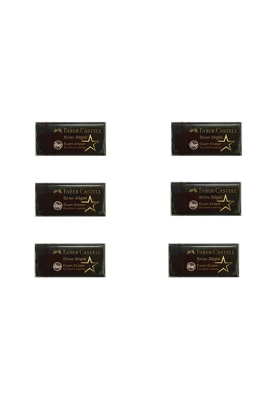 Faber-Castell Sınav Silgisi Exam Eraser 4.5Cm Orta Boy 6 Adet ürün görseli 1