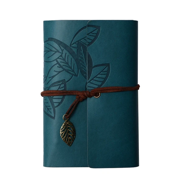 Yaprak Desenli Deri Defter ürün görseli 1