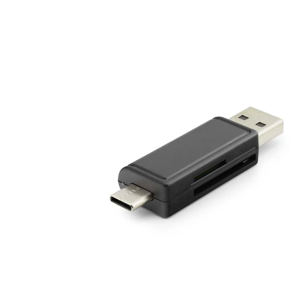 Card Reader Usb + Type-C Mıcro Sd Siyah HDX7026 ürün görseli 1