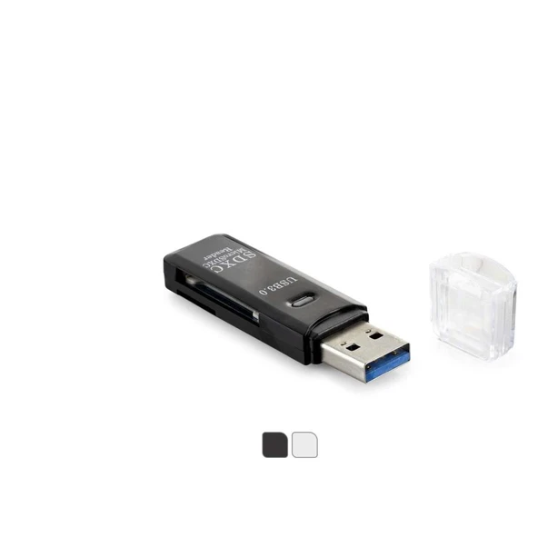 Card Reader Usb3.0 Mıcro Sd Siyah HDX7030 ürün görseli 1