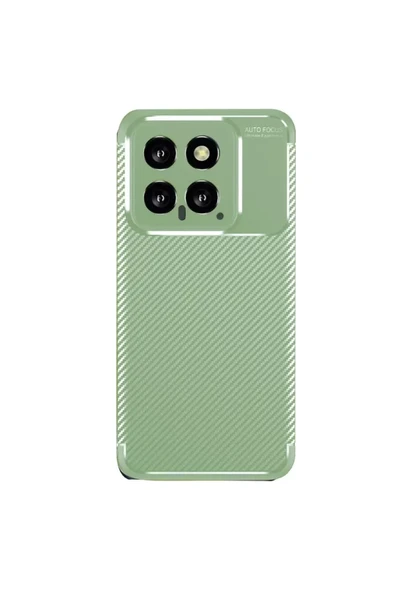 Newface Xiaomi Mi 14T Kılıf Auto Focus Karbon Kapak - Su Yeşili ürün görseli 1