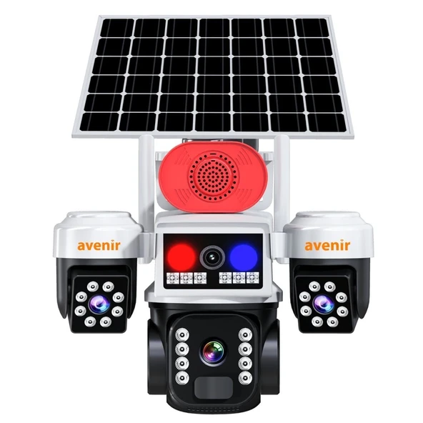 Avenir AV-S463W 6 MP 3 KAMERALI 4G SOLAR KAMERA ürün görseli 1