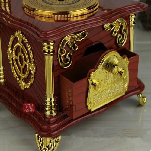 Nostaljik Gramofon Müzik Kutusu - Resim 3