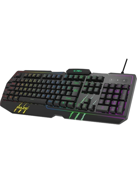 Claws Raze RGB Membrane Switch Kablolu Oyuncu Mouse - Resim 4