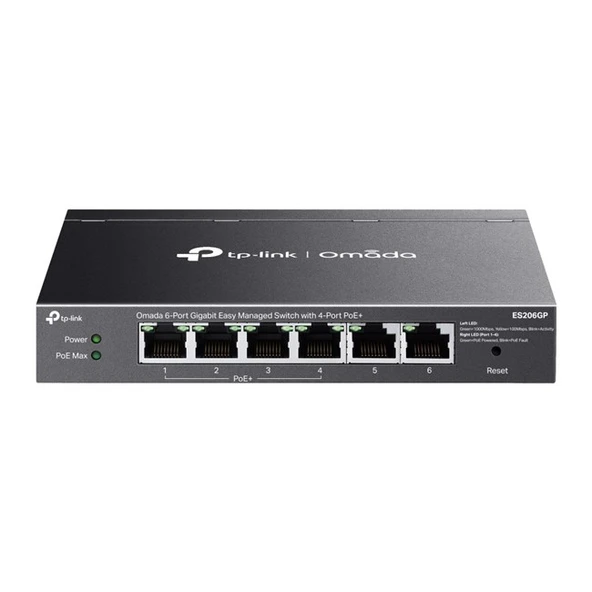 TP-LINK Tp-Link omada ES206GP 6Port Gbit 4 PortPoe+ Switch ürün görseli 1