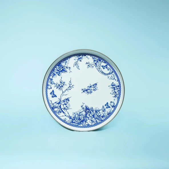 Blue Life Emaye Sunum Tepsisi - 32 cm ürün görseli 1
