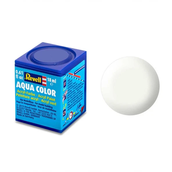 Revell 301 - Aqua Color White - Acrylic Boya- 18 ml ürün görseli 1