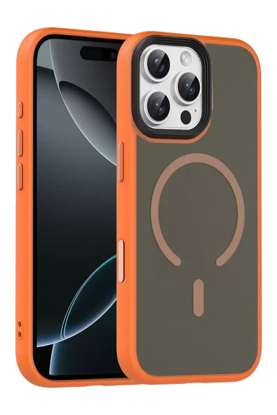 Joko Apple iPhone 16 Pro Max Megane Magsafe Kapak - Turuncu ürün görseli 1