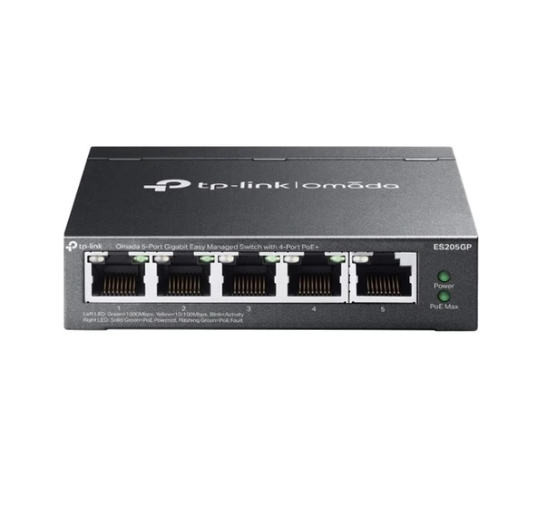 TP-LINK Tp-Link omada ES205GP 5 Port PoE Switch ürün görseli 1