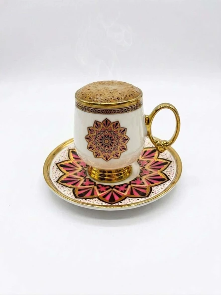 Porselen Kahve Takımı 6 Kişilik | Özel Tasarım | 100 ml ürün görseli 1
