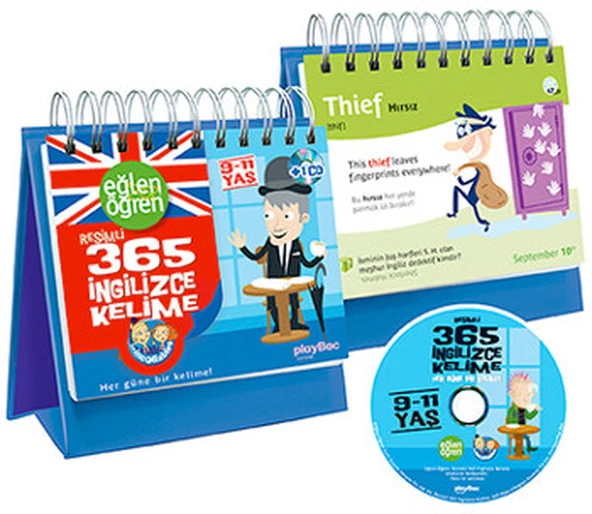 Eğlen Öğren Resimli 365 İngilizce Kelime (9 -11 Yaş + CD) ürün görseli 1
