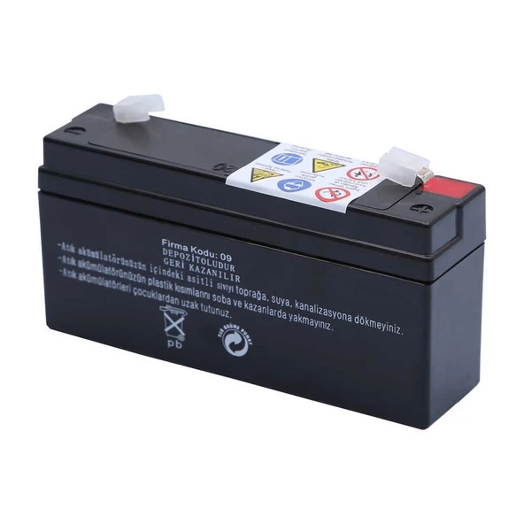 Atex Ax6-3.4 6v 3.4ah Yatay Akü - Resim 3