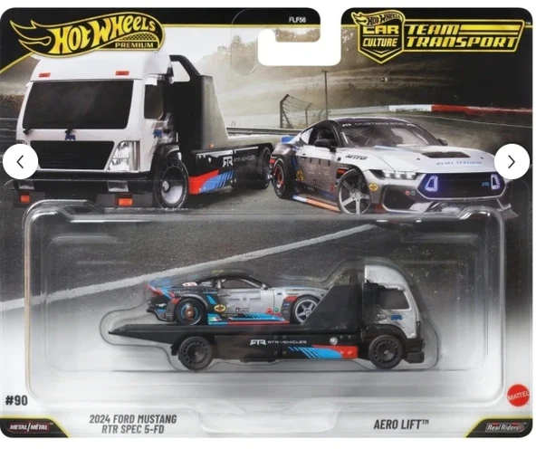 HOT WHEELS Premium Team Transport  2024 Ford Mustang RTR Spec 5-FD Aero Lift ürün görseli 1