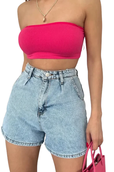 Denim Şort Cepli ürün görseli 1