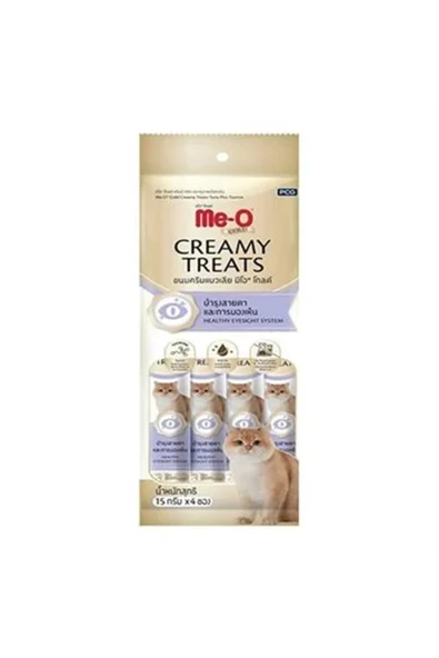 MEO TAURİN TON BALIKLI KEDİ KREMA ÖDÜL MAMASI 4*15GR ürün görseli 1