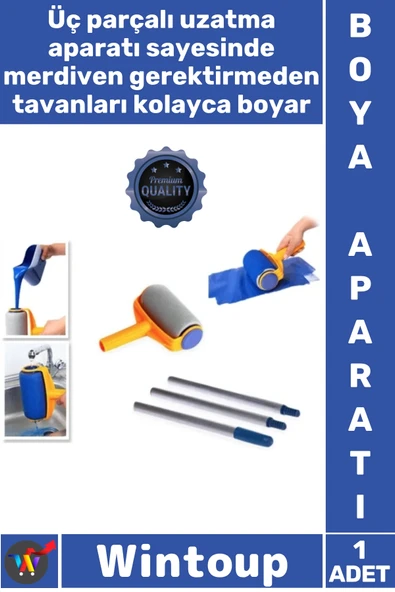 #BoyaRulosu Damlatmayan İç Depolu Profesyonel Duvar Boyama Seti Ekonomik Şık Pratik Boya Rulosu ürün görseli 1