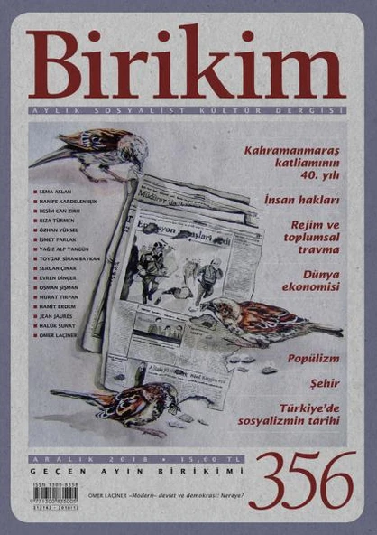 Birikim 356 Aralık 2018 ürün görseli 1