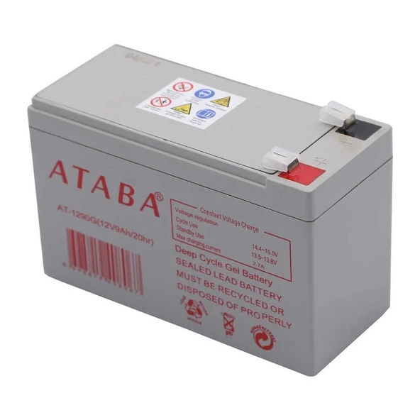 Ataba At-1290 12v 9ah Jel Akü - Resim 2