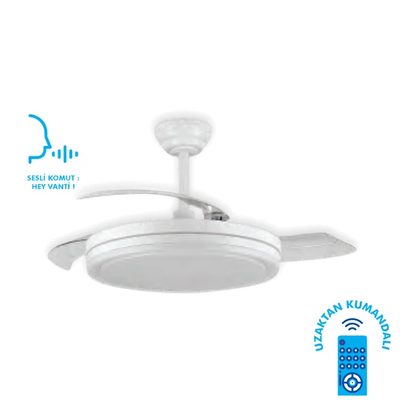 Vanti 30w 42 Smart Ledli Modern Vantilatör KCF307 ürün görseli 1