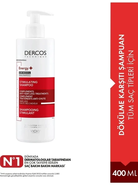 Dercos Energy+ Dökülme Karşıtı Şampuan 400 ml ürün görseli 1