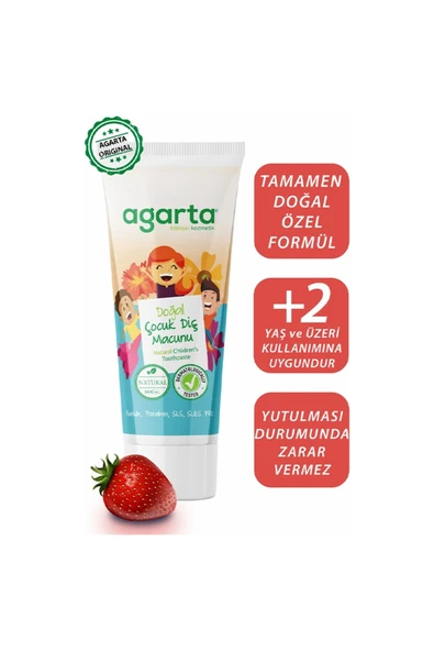 Agarta Doğal Çocuk Diş Macunu 75 Ml - Resim 2
