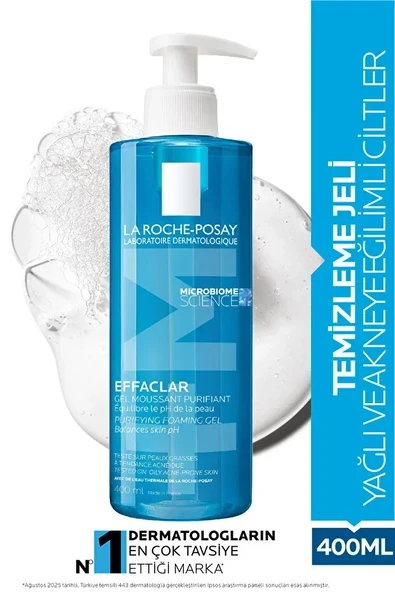 La Roche Posay La Roche-Posay Effaclar Temizleme Jel 400ml- Yağlı ve Akneye Eğilimli Ciltler ürün görseli 1