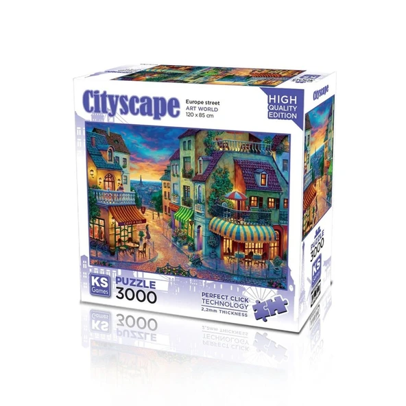 Ks Games Puzzle 3000 Europe Street 23021 ürün görseli 1