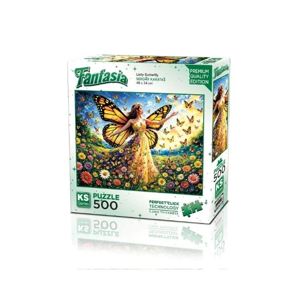 Ks Games Puzzle 500 Lady Butterfly 20093 ürün görseli 1