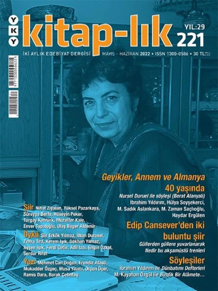 Kitap lık 221 Mayıs Haziran 2022 ürün görseli 1