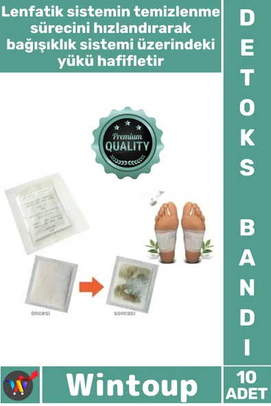 #DetoxBandı Ayak Tabanı Yapışkanlı Rahatlatıcı Bitkisel Uyku Destek Detox Bandı Toksin Atıcı 10 Adet ürün görseli 1