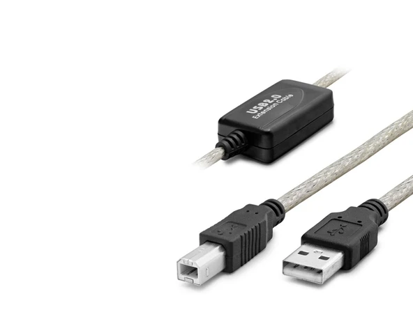 Usb Printer Kablosu 10 M - Silver Siyah HDX7559 ürün görseli 1