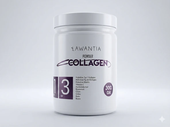 LAWANTIA Powder Collagen 300 Gram - Resim 5