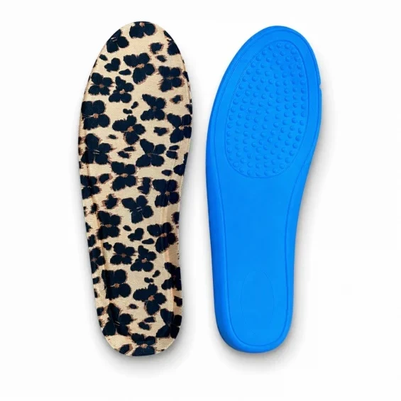 BLACK FLEX FLORA MEMORY FOAM DARBE EMİCİ DİGİTAL BASKILI HAFIZALI KADIN İÇ TABANLIK ürün görseli 1