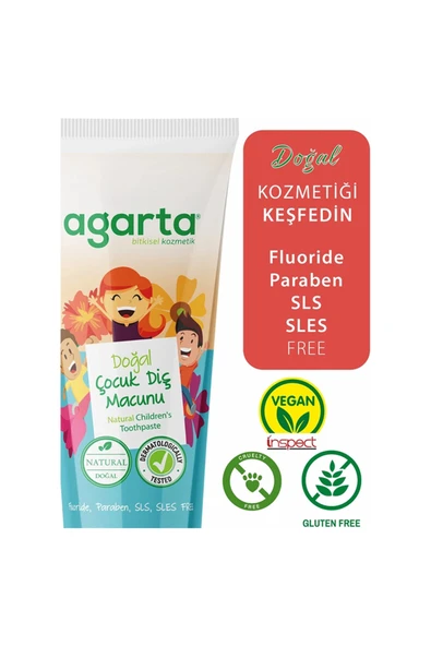 Agarta Doğal Çocuk Diş Macunu 75 Ml - Resim 3