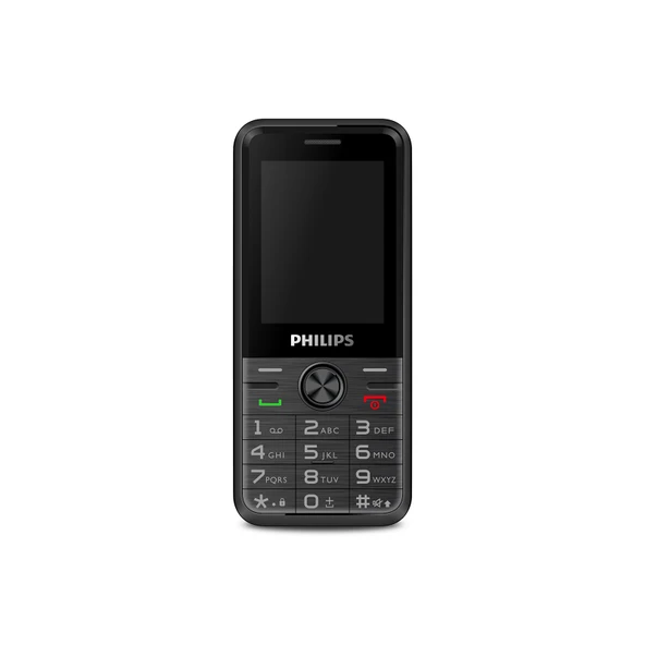 Philips Xenium E6500 Kameralı Çift Sim Kart Tuşlu Cep Telefonu Siyah ürün görseli 1