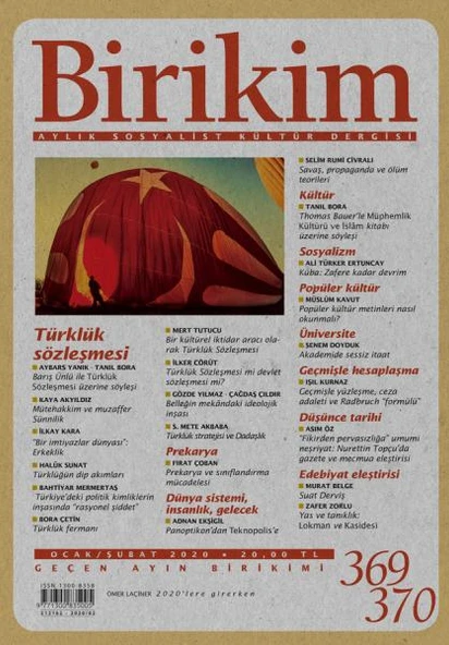 Birikim 369 370 Ocak Şubat 2020 ürün görseli 1