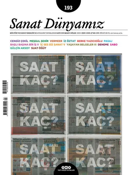 Sanat Dünyamız 193 Mart Nisan 2023 ürün görseli 1
