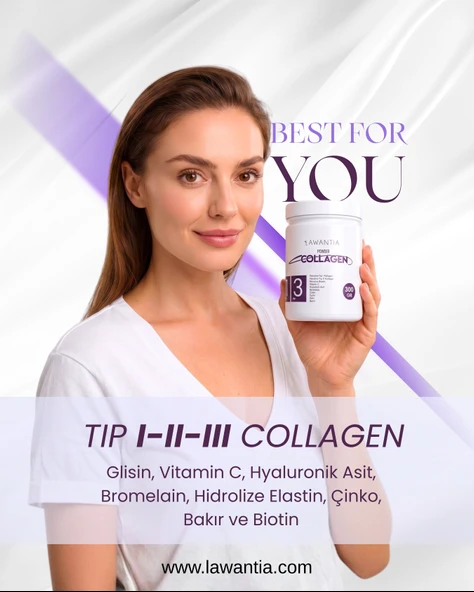 LAWANTIA Powder Collagen 300 Gram - Resim 3