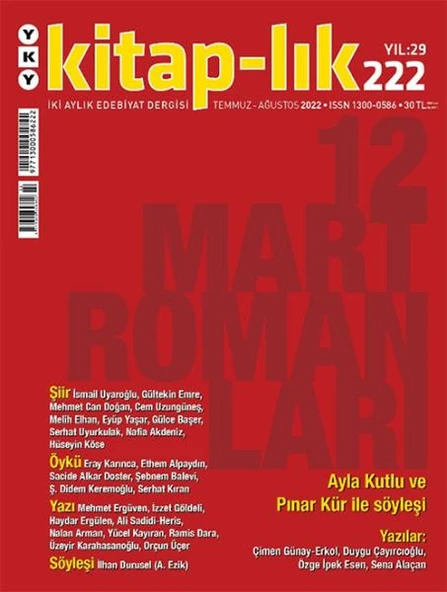 Kitap lık 222 Temmuz Ağustos 2022 ürün görseli 1