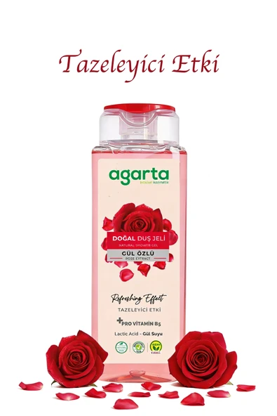 Agarta Doğal Aha Gül Duş Jeli 400 ml - Resim 3