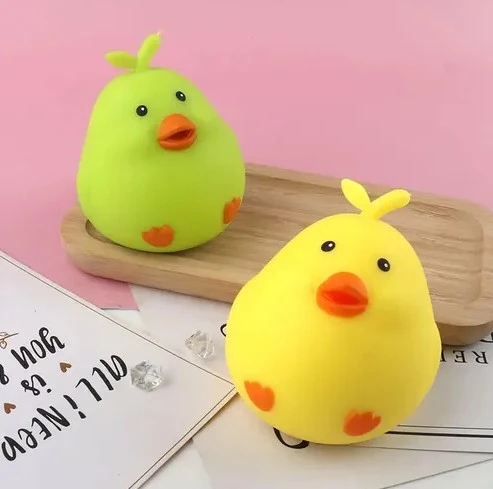 Sevimli Civciv Squishy Renkli Yumuşak Stres Atıcı Squishy - 1 Adet ürün görseli 1