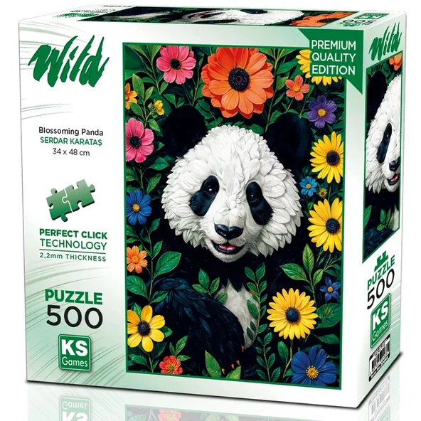 Ks Games Puzzle 500 Blossoming Panda 20088 ürün görseli 1