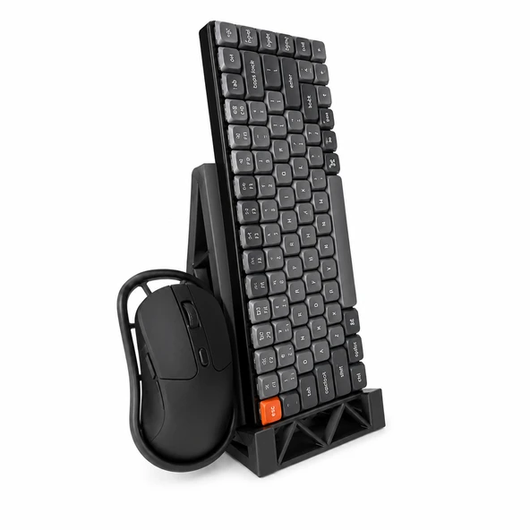 Masaüstü Klavye Fare Tutucu Standı Dikey Klavye Düzenleyici Organizer Mouse Askılığı Klavye Standı ürün görseli 1