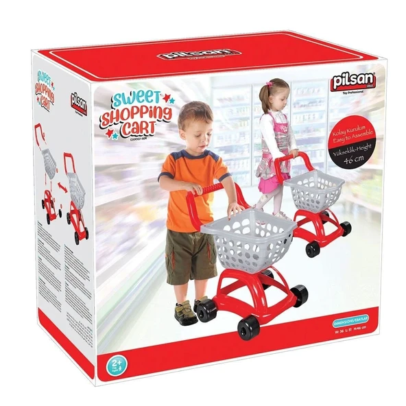 07 604 Sweet Market Arabası -Pilsan Oyuncak - Resim 3
