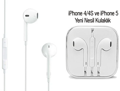 ETT iPhone 5 5S Kulaklık | iPhone 4 4S Uyumlu | Mikrofonlu, Net Ses & Kumandalı ürün görseli 1