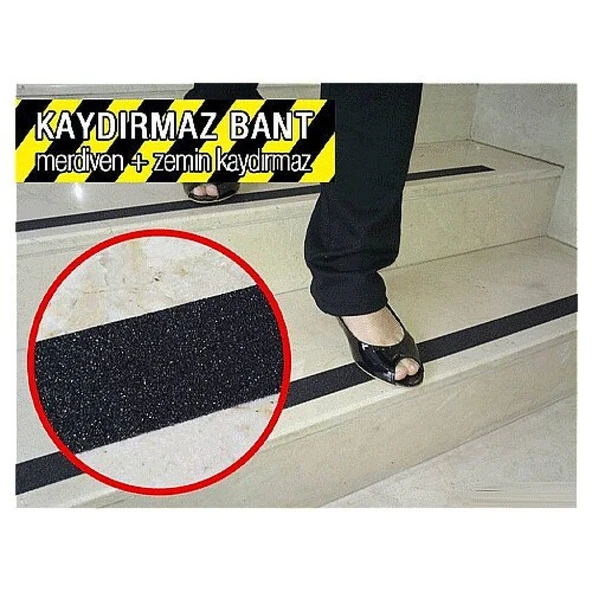 ETT Merdiven ve Zemin Kaydırmaz Bant 25mm x 5m - Güvenli Anti-Slip Şerit ürün görseli 1
