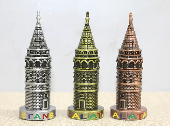 ETT 10 cm Metal Galata Kulesi Biblo – Şık Dekoratif İstanbul Hatırası ürün görseli 1