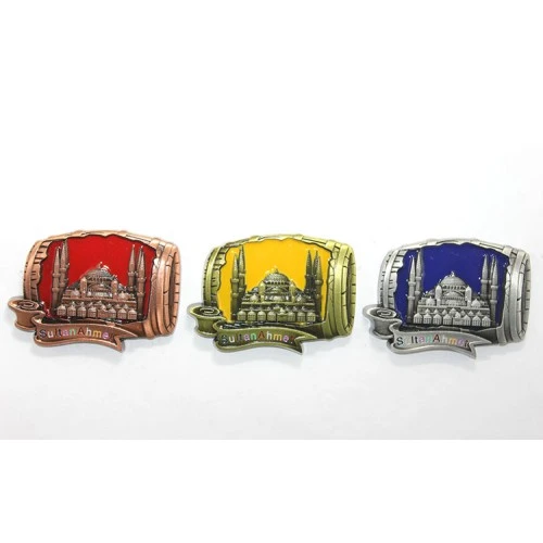 ETT Sultanahmet Yöresel Metal Magnet | İstanbul Hatırası Buzdolabı Süsü Model 2 ürün görseli 1